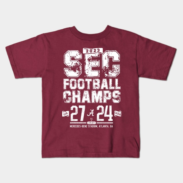 ALABAMA 2023 CONFERENCE CHAMPS Kids T-Shirt by thedeuce